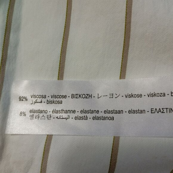 Bershka White & Black Striped Sleeveless Blazer Dress Womens S Midi - Picture 6 of 14